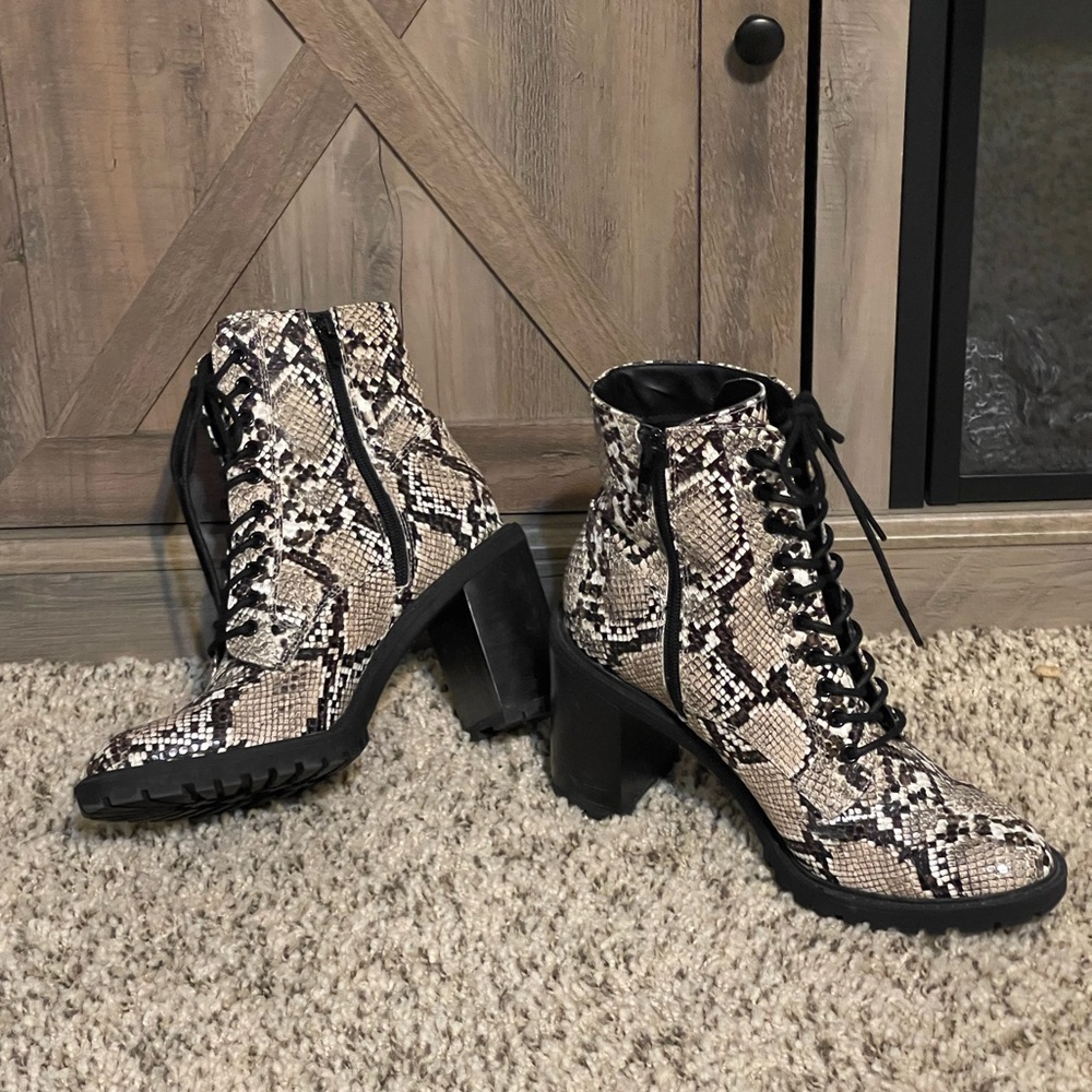 Snake Skin Boots